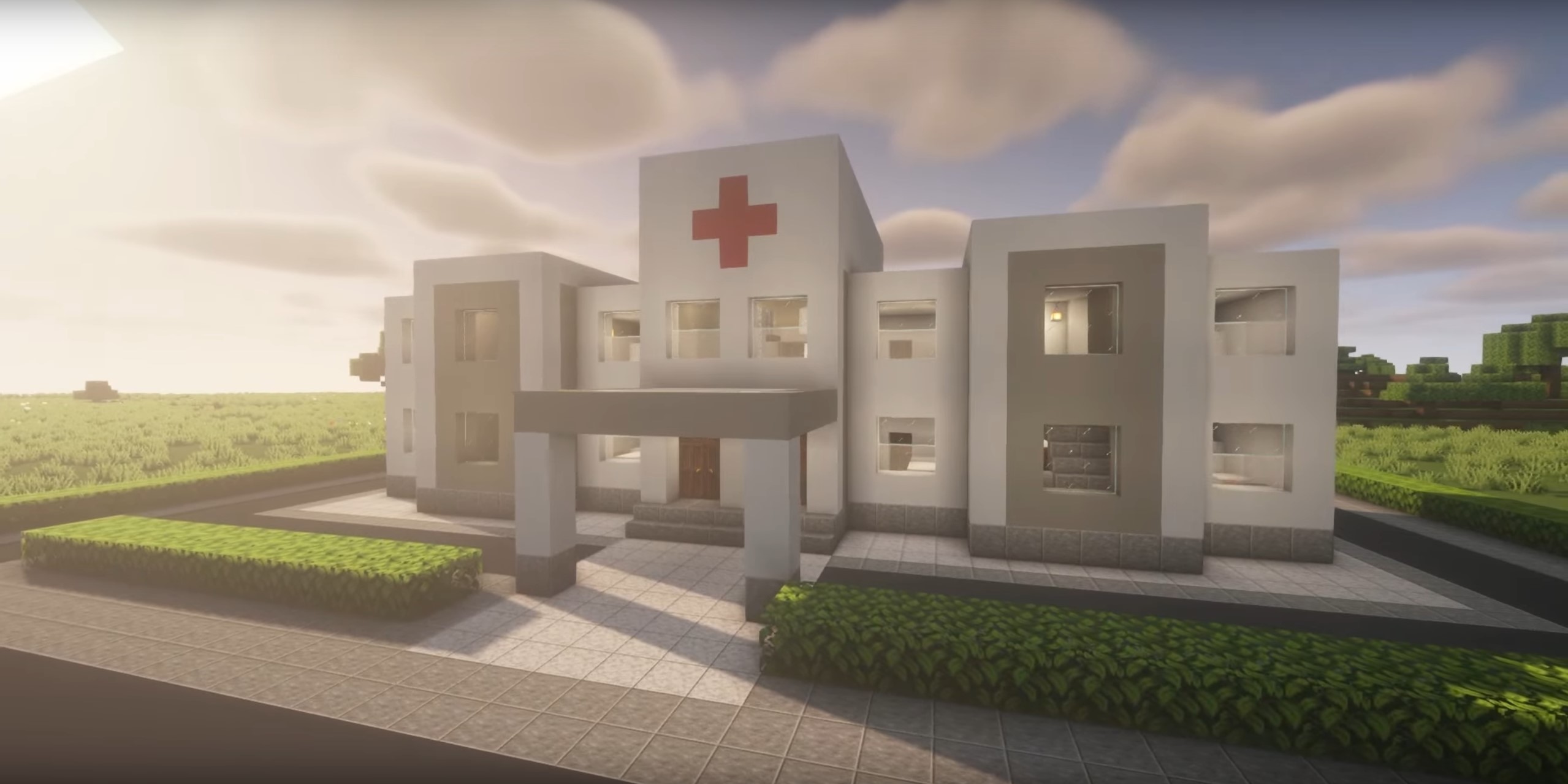 Cozy Hospital minecraft building idea