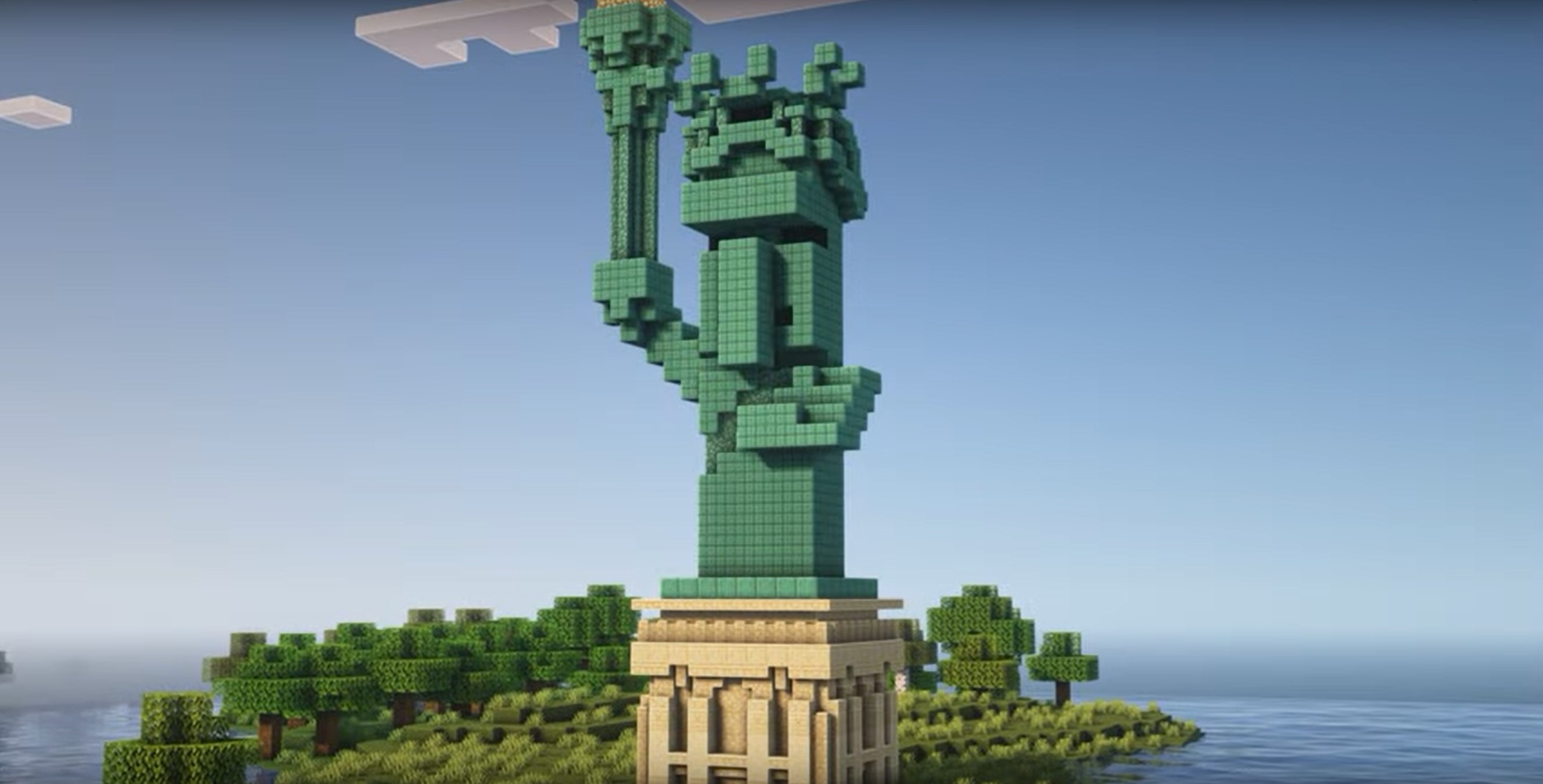 Statue of Liberty minecraft building idea
